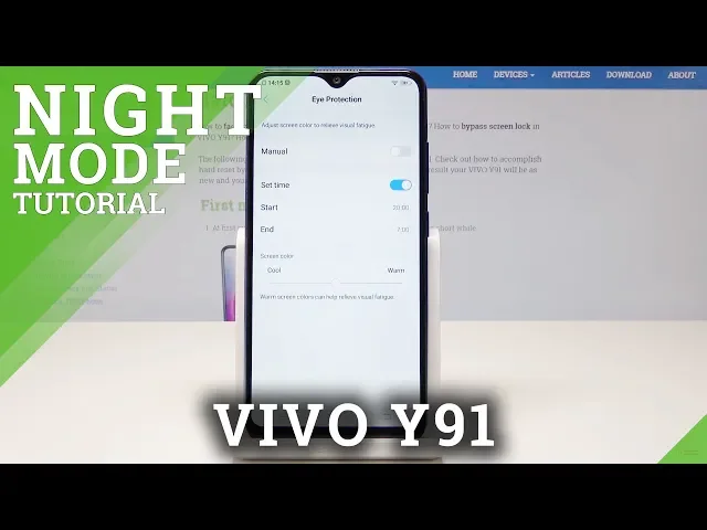 Video thumbnail for How to Activate Night Mode in VIVO Y91 - Eye Comfort Mode
