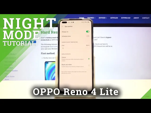 Video thumbnail for How to Enable Eye Comfort Mode in OPPO Reno 4 Lite – Find Blue Light Filter