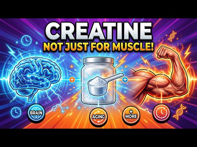 Video thumbnail for Creatine Benefits: Not Just for Muscle (Brain, Aging & More)