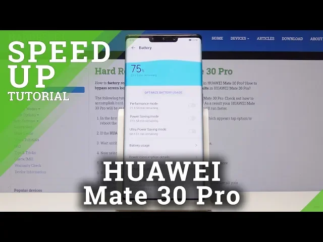 Video thumbnail for How to Speed Up HUAWEI Mate 30 Pro - Optimization Process