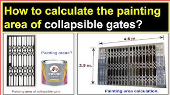 'Video thumbnail for How to calculate the painting area of collapsible gates?'