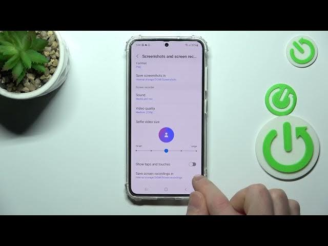 Video thumbnail for How to Switch On/Off Screen Touches in Screen Recording on SAMSUNG GALAXY S23 - Screen Touches