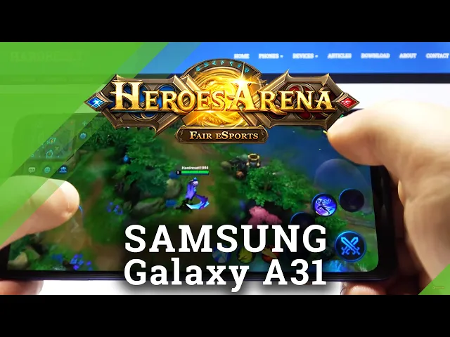 Video thumbnail for Heroes Arena on SAMSUNG Galaxy A31 – Android Performance Checkup