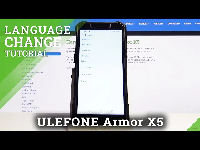 Video thumbnail for How to Set Up System Language in ULEFONE ARMOR X5 - List of Languages