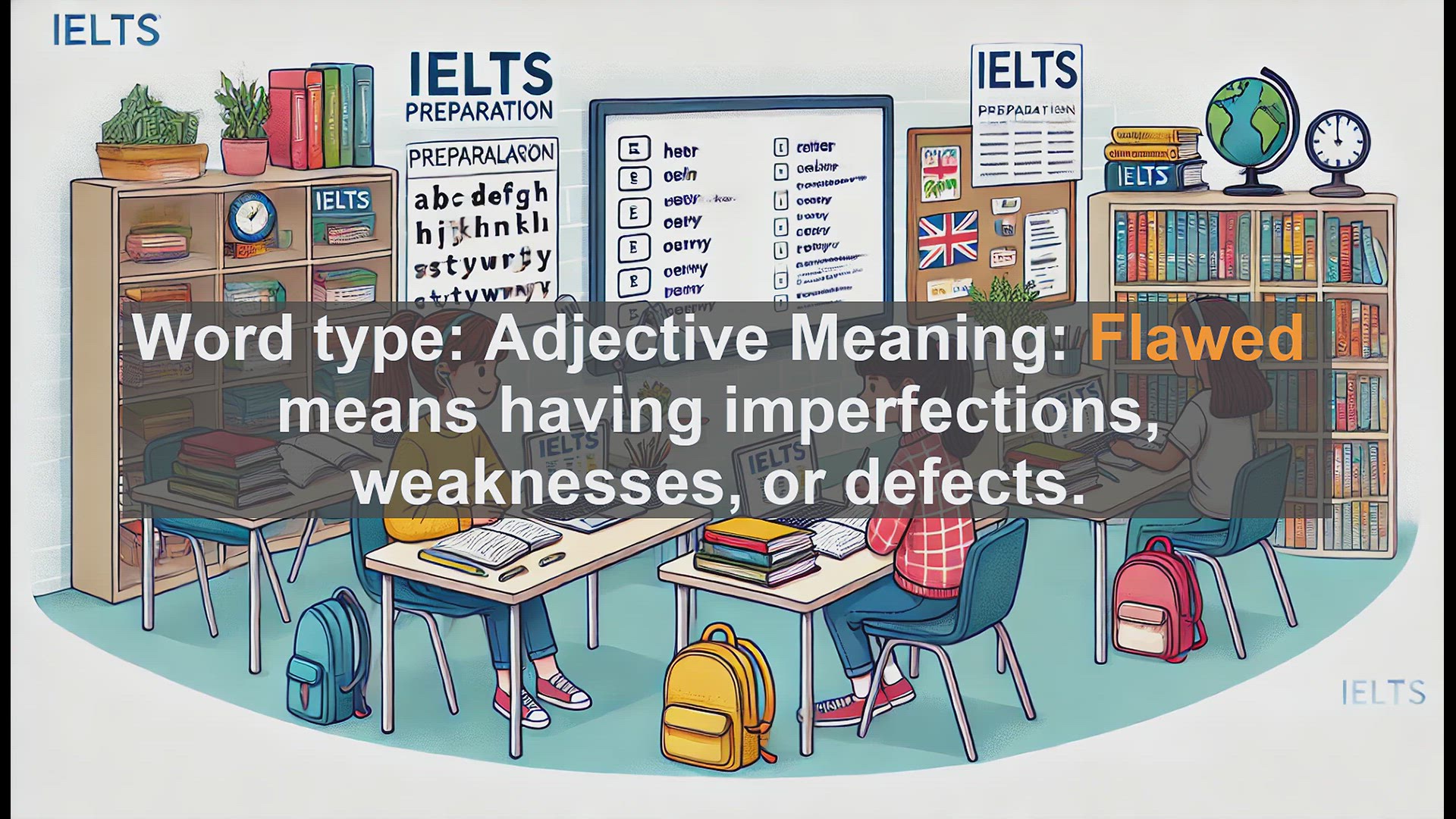 'Video thumbnail for 2500 Must Know IELTS 6.5 Vocabulary - Understanding 'Flawed': Imperfections in Language and Beyond'