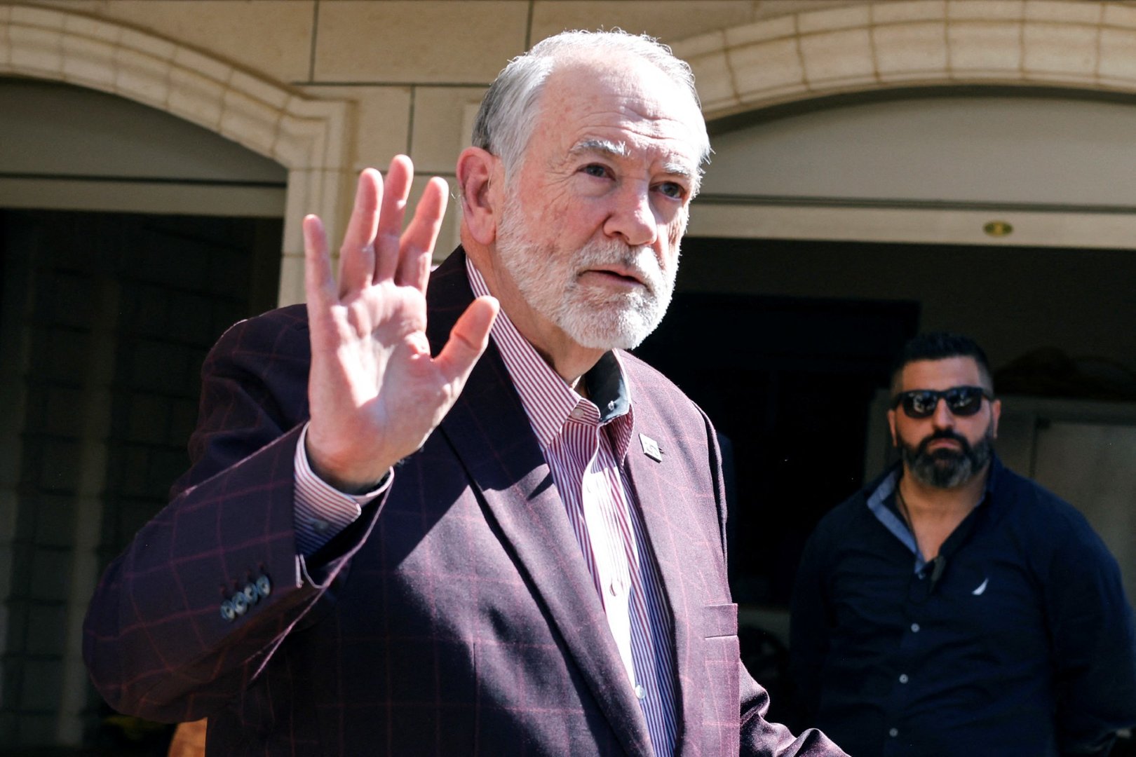 Video thumbnail for Mike Huckabee visits Turmus Ayya: US ambassador to Israel visits occupied west bank