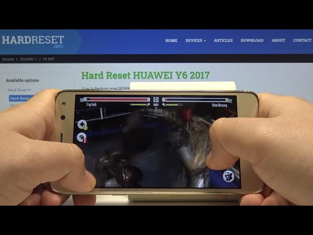 Video thumbnail for Test Real Boxing 3 on Huawei Y6 2017 – Game Play / Settings