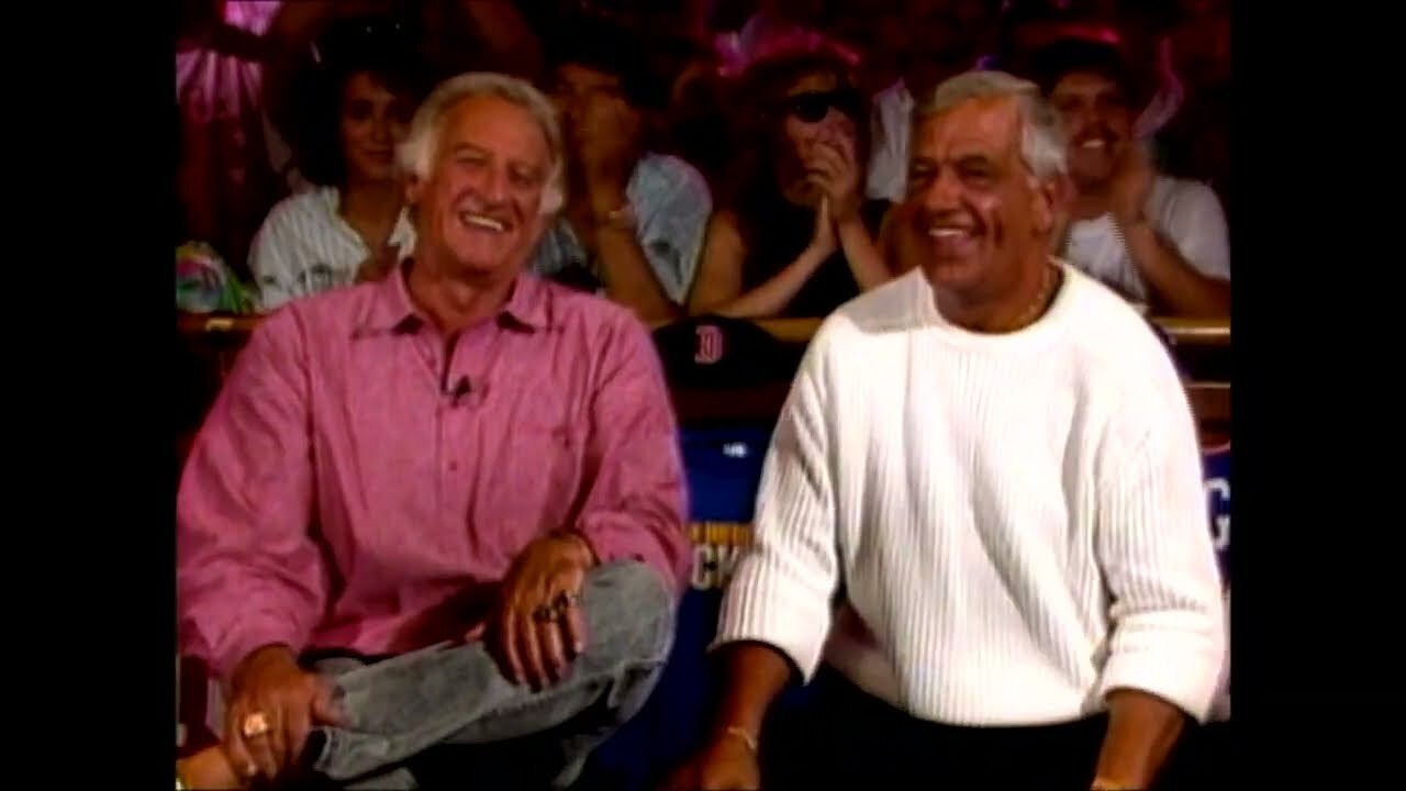 Video thumbnail for Bob Uecker talks to Bernie "Boom Boom" Geoffrion on The All New Bob Uecker Sports show, talks Hockey