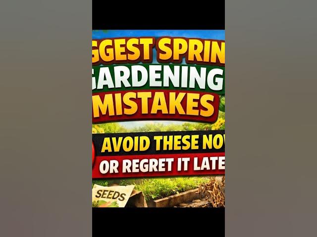 Video thumbnail for Biggest Spring Gardening Mistakes 🚫 Avoid These Now or Regret It Later!