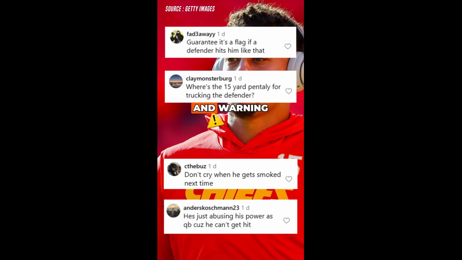 'Video thumbnail for Patrick Mahomes Trucks Linebacker in Week 1 Clash Against Chargers'