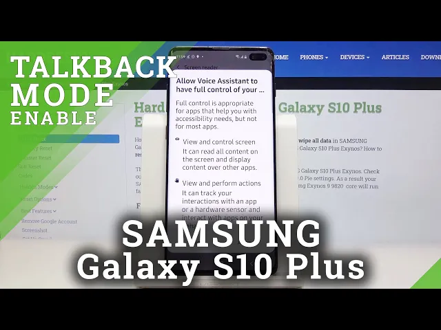 Video thumbnail for How to Activate Voice Assistant in SAMSUNG Galaxy S10 Plus – Turn On TalkBack