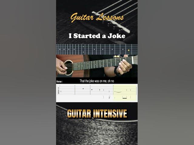 Video thumbnail for I Started a Joke - Bee Gees | EASY Guitar Lessons TAB - Guitar Tutorial