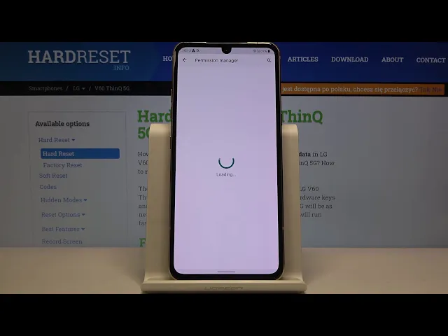 Video thumbnail for How to Manage App Permission Settings in LG V60 ThinQ - Enter App Permission