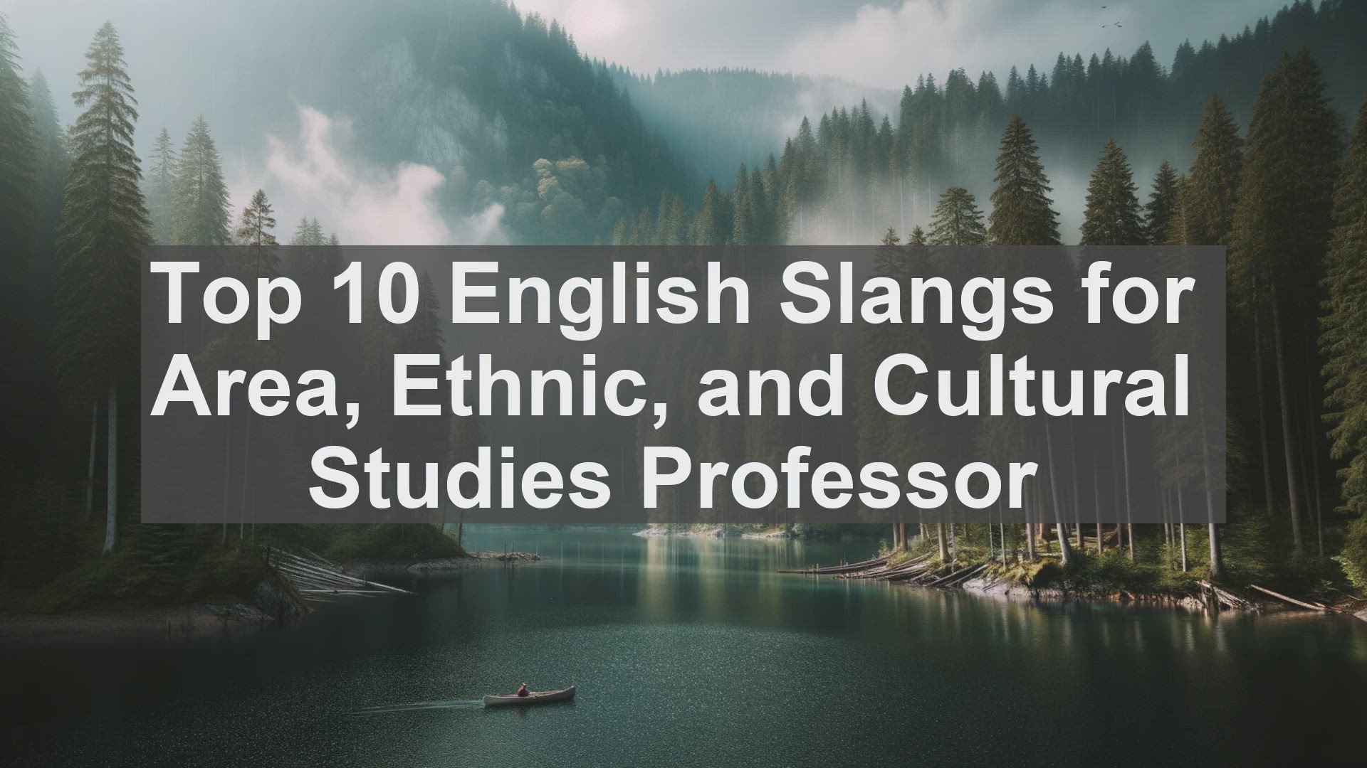 'Video thumbnail for Top 10 English Slangs for Area Ethnic and Cultural Studies Professor'