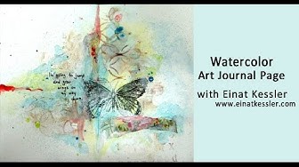 Video thumbnail for Watercolor Art Journal Page