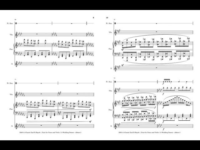 Video thumbnail for Duet for Piano and Violin 11 (Wedding Dance) - Claude Ziad El-Bayeh - Composed in 2003