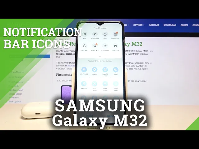 Video thumbnail for How to Change Notification Bar Icons on SAMSUNG Galaxy M32 – Customize Notification Bar