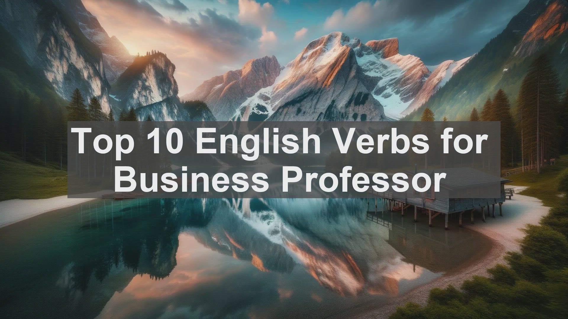 'Video thumbnail for Top 10 English Verbs for Business Professor'
