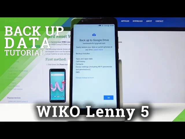 Video thumbnail for How to Create Google Backup in WIKO Lenny 5 – Copy & Save Files