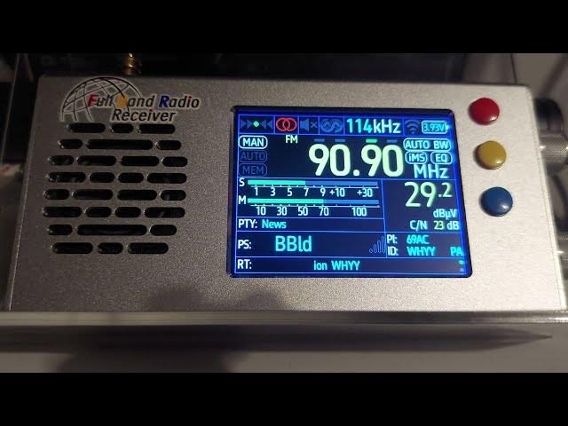 Video thumbnail for TEF 6686 LW/MW/SW/FM RDS Radio - FM DX of WHYY @ 90.9 MHz from Philadelphia Pennsylvania