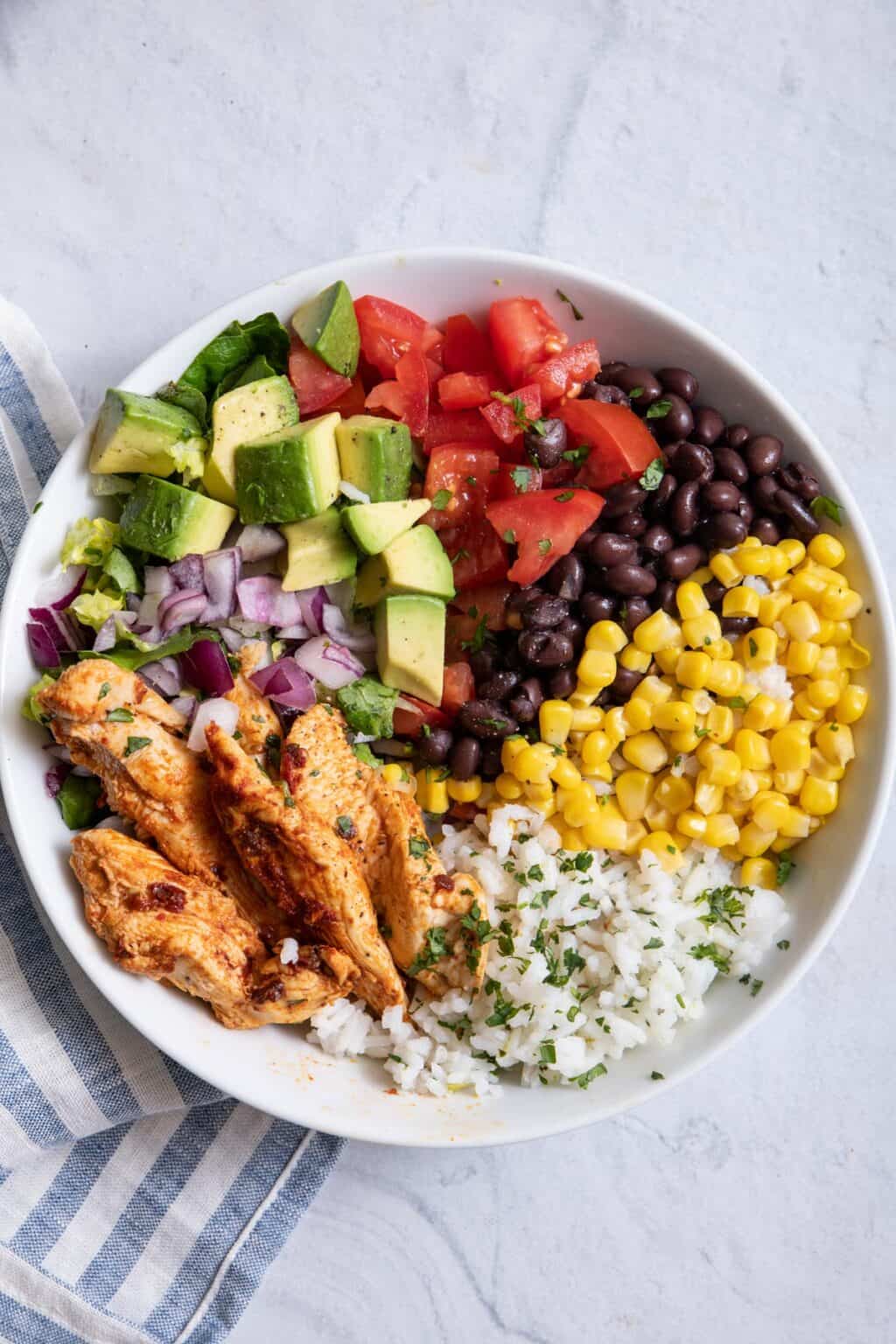 'Video thumbnail for Chicken Burrito Bowl Recipe '
