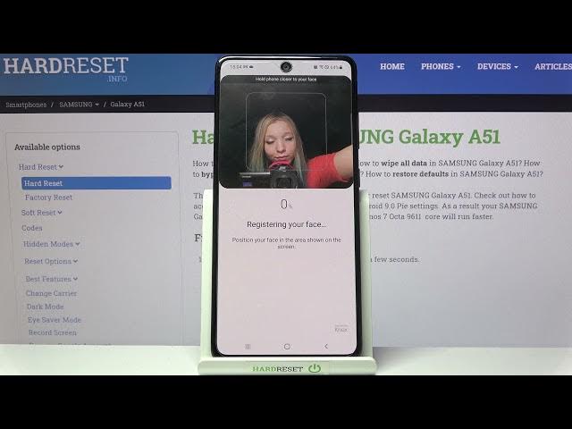 Video thumbnail for Set Up Face Unlock - Add Face Recognition on SAMSUNG Galaxy A5