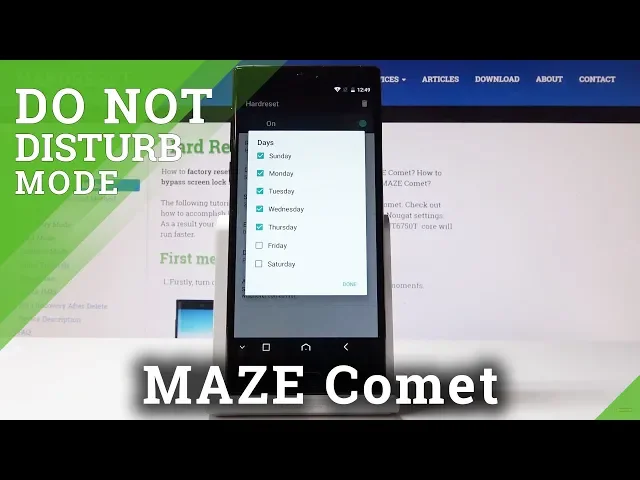 Video thumbnail for How to Enable Do Not Disturb Mode in Maze Comet - Silent Mode