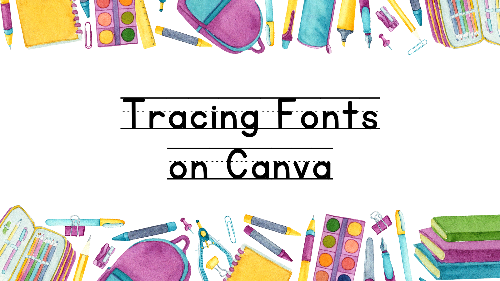 Video thumbnail for Tracing Fonts in Canva