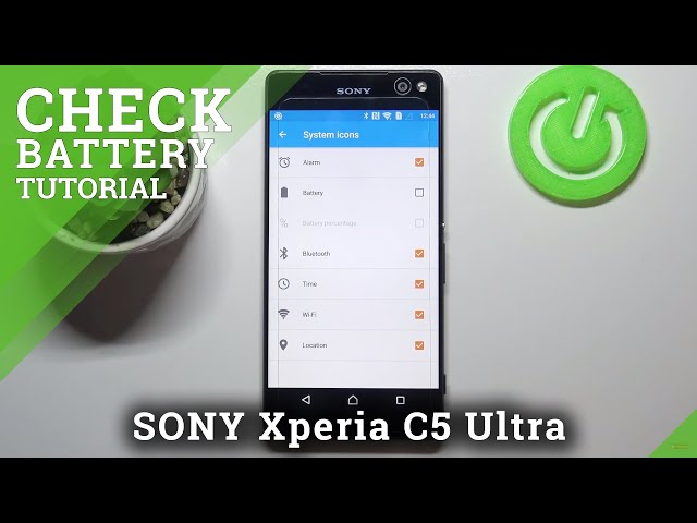 Video thumbnail for How to Enable Battery Percentage in SONY Xperia C5 Ultra - Show Up Battery Level