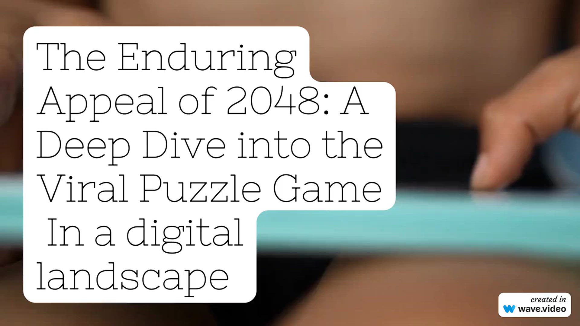 Video thumbnail for 2048