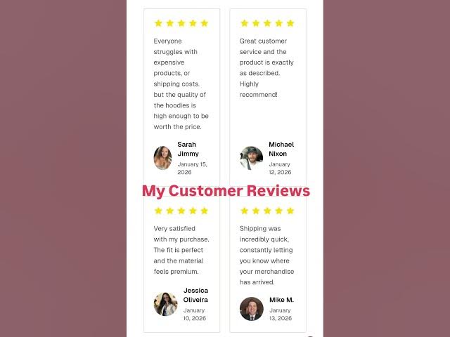 Video thumbnail for look at my Customer Reviews