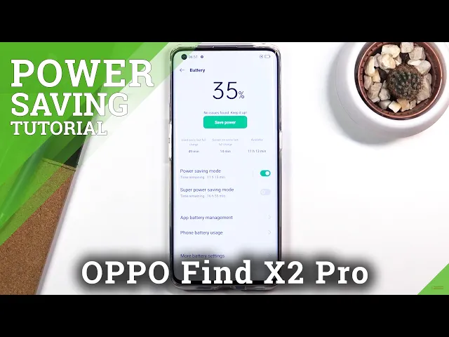 Video thumbnail for How to Activate Power Saving Mode in OPPO Find X2 Pro – Extend Battery Life