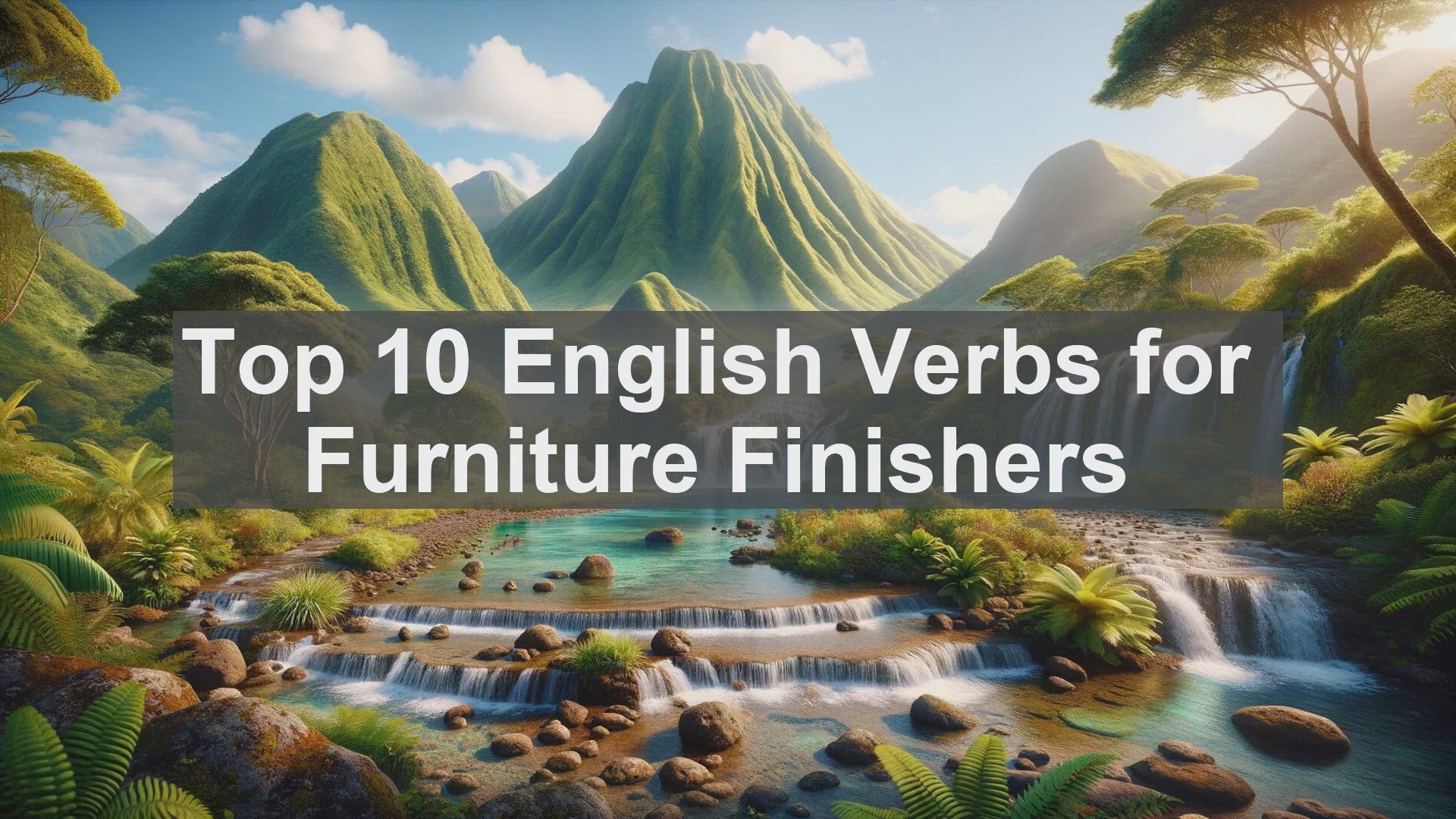 'Video thumbnail for Top 10 English Verbs for Furniture Finishers'