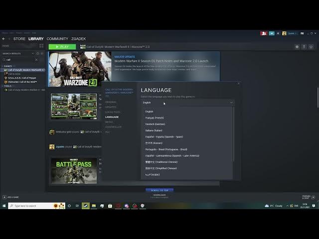 Video thumbnail for Call Of Duty Warzone 2.0 - How To Change Language