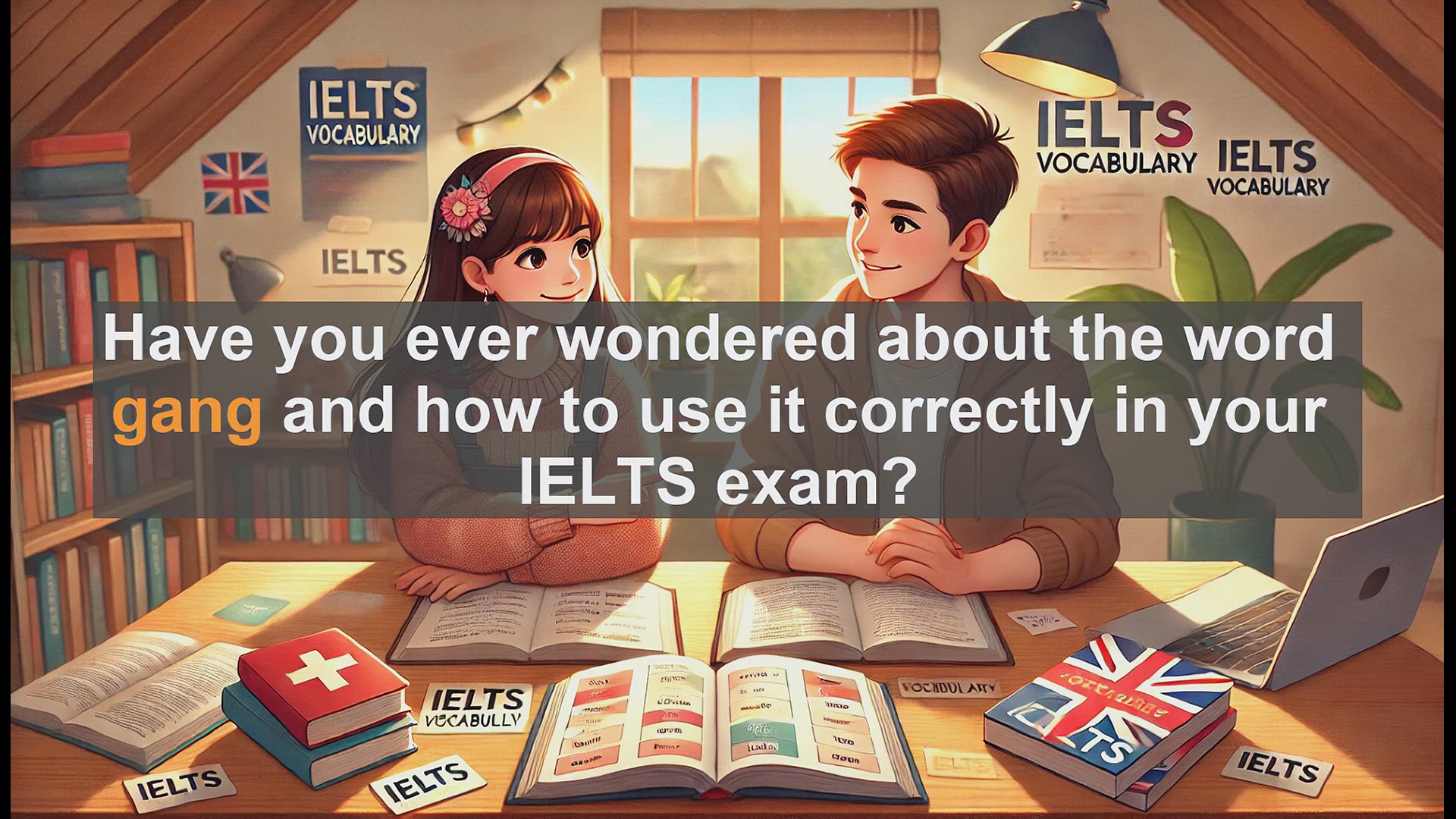 'Video thumbnail for 2500 Must Know IELTS 6.5 Vocabulary - Understanding 'Gang': Boost Your IELTS Vocabulary'