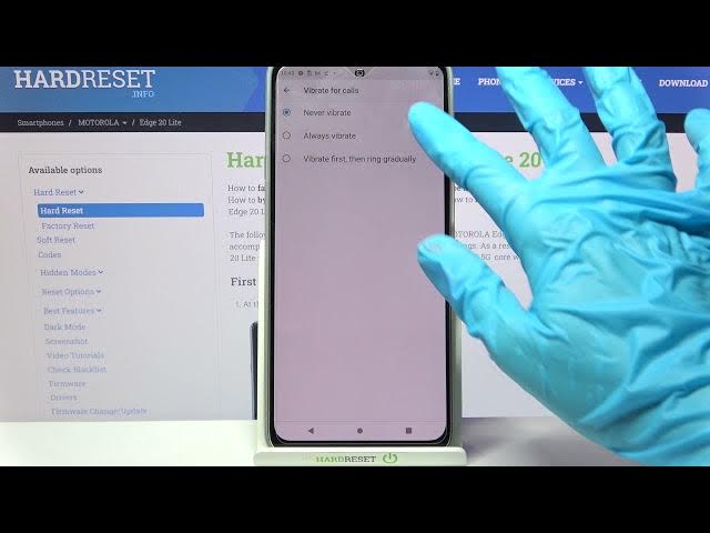 Video thumbnail for How to Enter Vibration Settings on MOTOROLA Edge 20 Lite – Locate Vibration Options