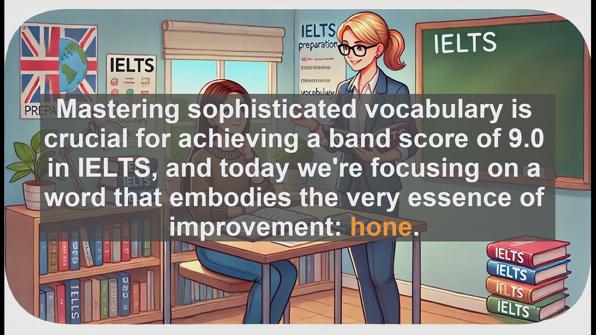'Video thumbnail for 2000 Must Know IELTS 9.0 Vocabulary - IELTS Vocabulary: Understanding and Using 'Hone''