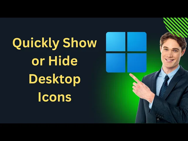 'Video thumbnail for How to Quickly Show or Hide Desktop Icons on Windows 11 | GearUpWindows Tutorial'