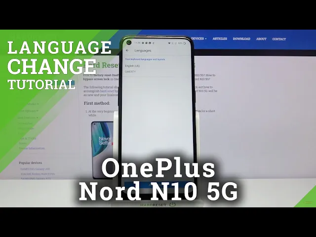 Video thumbnail for How to Change Keyboard Language in OnePlus Nord N10 5G – Keyboard Settings