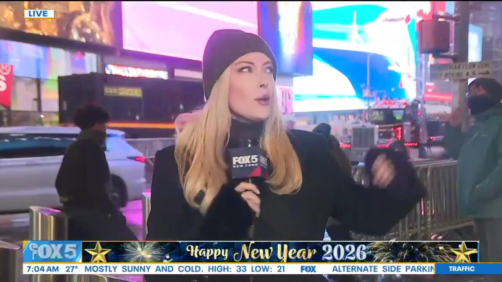 Video thumbnail for Cleanup in Times Square after NYE celebrations
