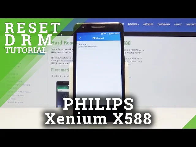 Video thumbnail for How to Reset DRM in PHILIPS Xenium X588 - Delete DRM Licenses