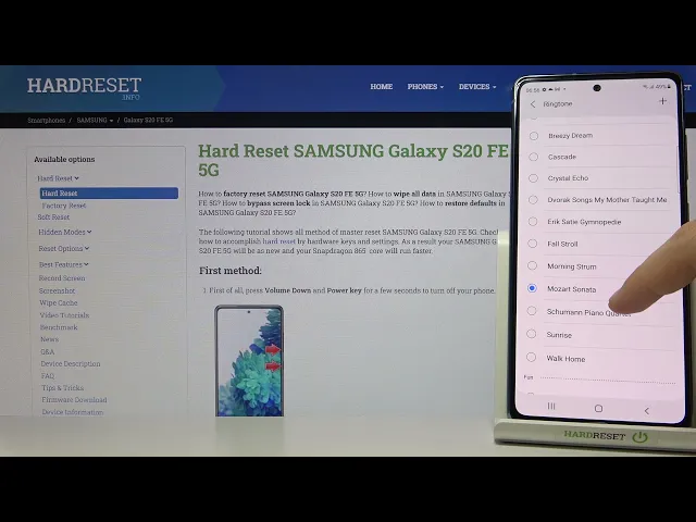 Video thumbnail for Samsung Galaxy S20 FE 5G List Of Calm Ringtones
