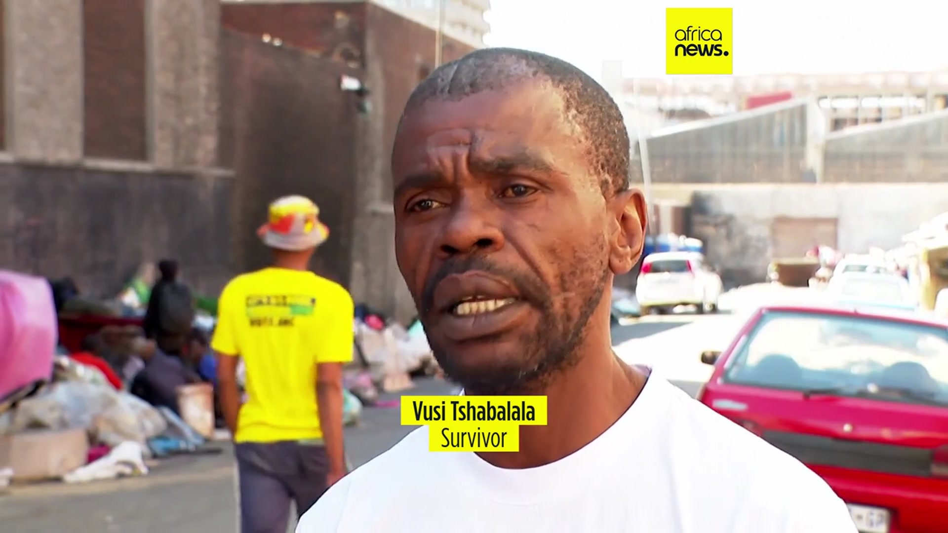 'Video thumbnail for Two years on: Survivors of Johannesburg fire still await support and housing'