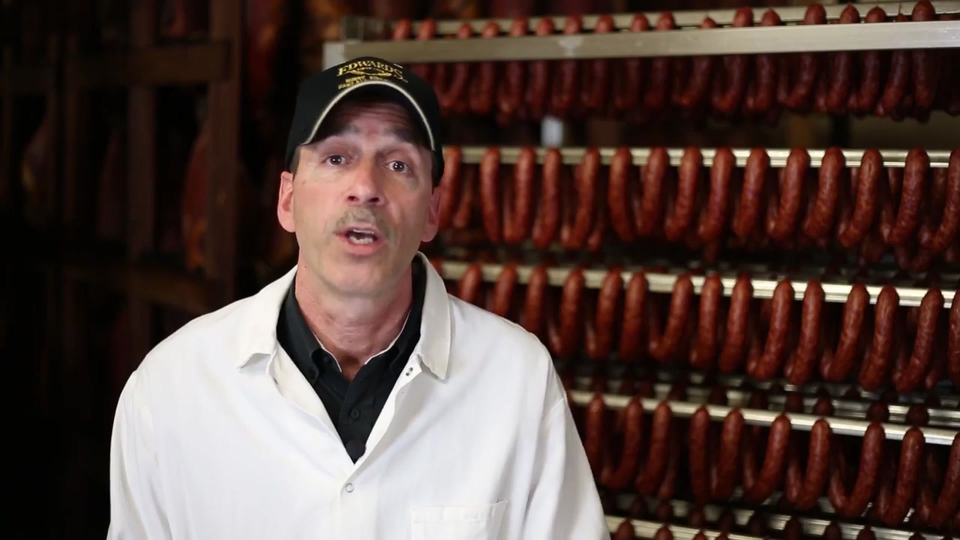 Video thumbnail for How Virginia Smoked Sausage is Made at Edwards(720P_HD)