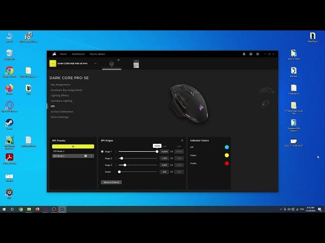 Video thumbnail for Corsair Dark Core RGB SE Pro - How To Adjust DPI Level
