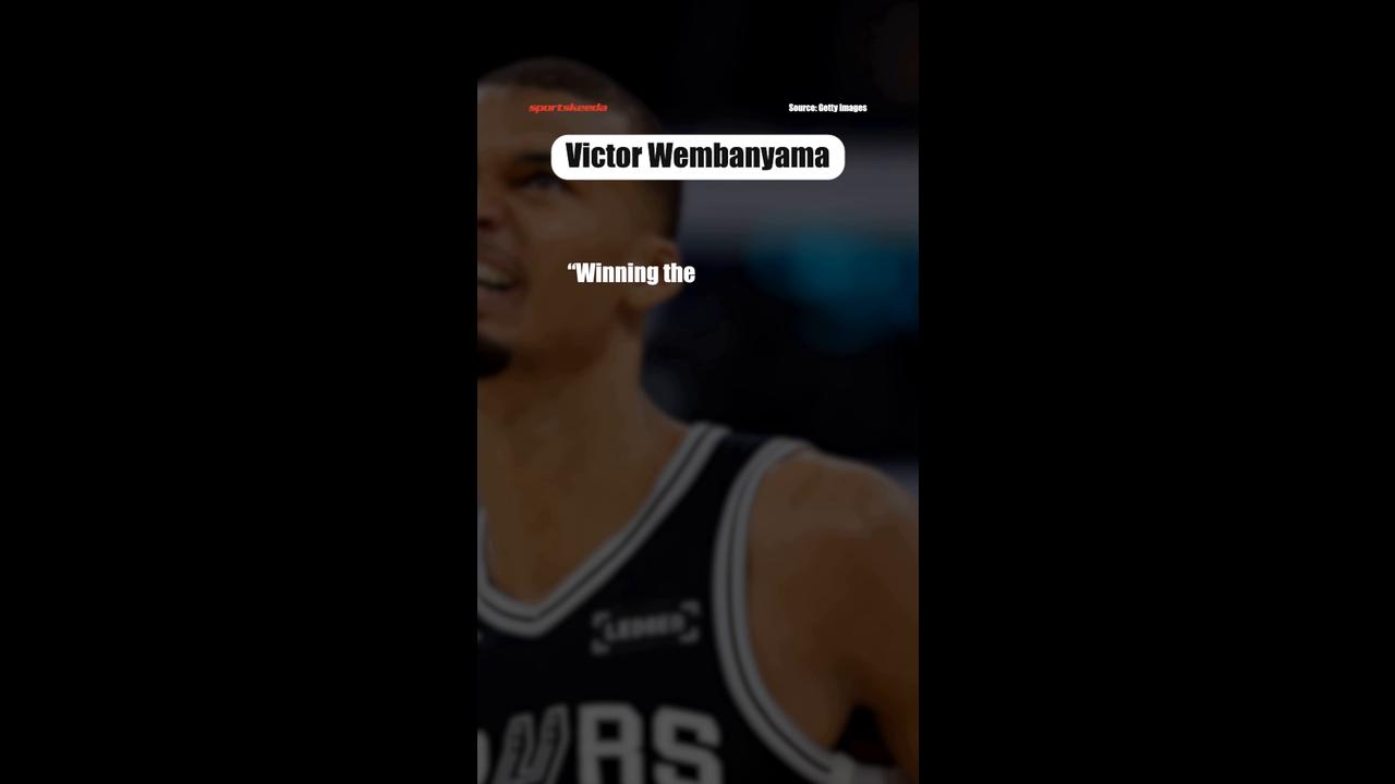 Video thumbnail for Victor Wembanyama Reveals Childhood Dream After Spurs Eliminate Thunder in Game 7