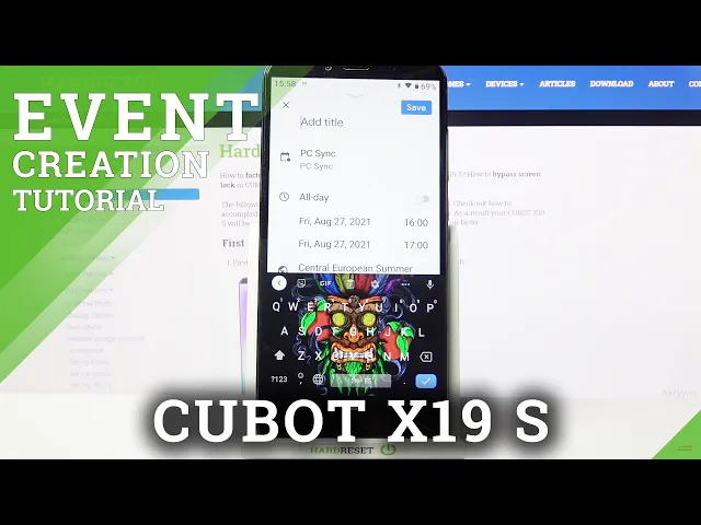 Video thumbnail for How to Create an Event in Cubot X19 S Calendar - Customize Event in Calendar