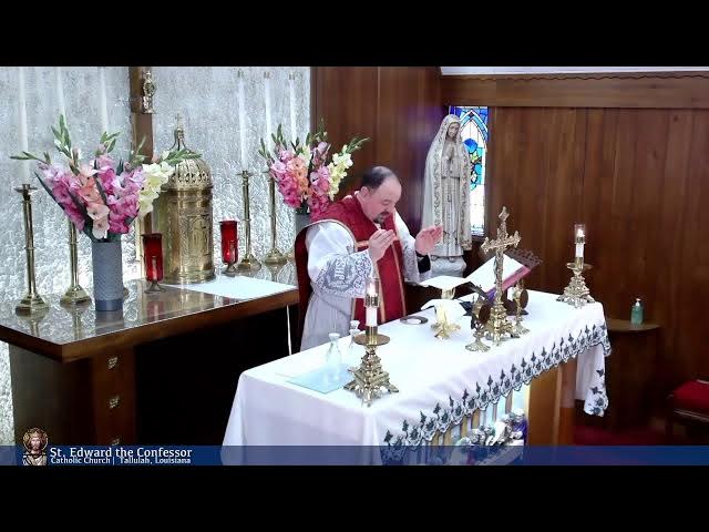Video thumbnail for Holy Mass from St Edward the Confessor in Tallulah 06-30-2023