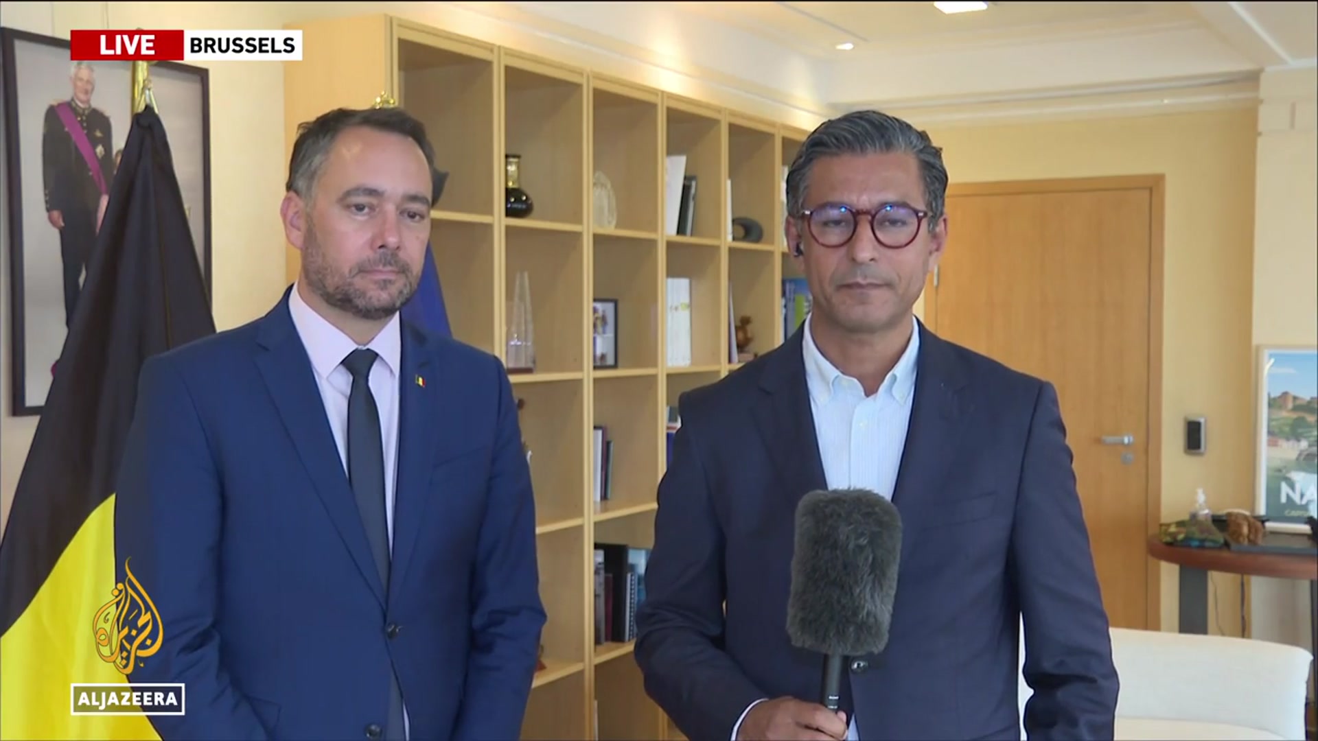 'Video thumbnail for Belgian FM Maxime Prevot says it's time to preserve the possibility of a two-state solution'
