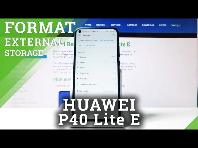 Video thumbnail for How to Format SD Card HUAWEI P40 Lite E - Remove Memory Card